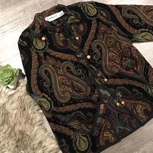 FLASHBACK Brocade Pattern Blazer/Jacket - L